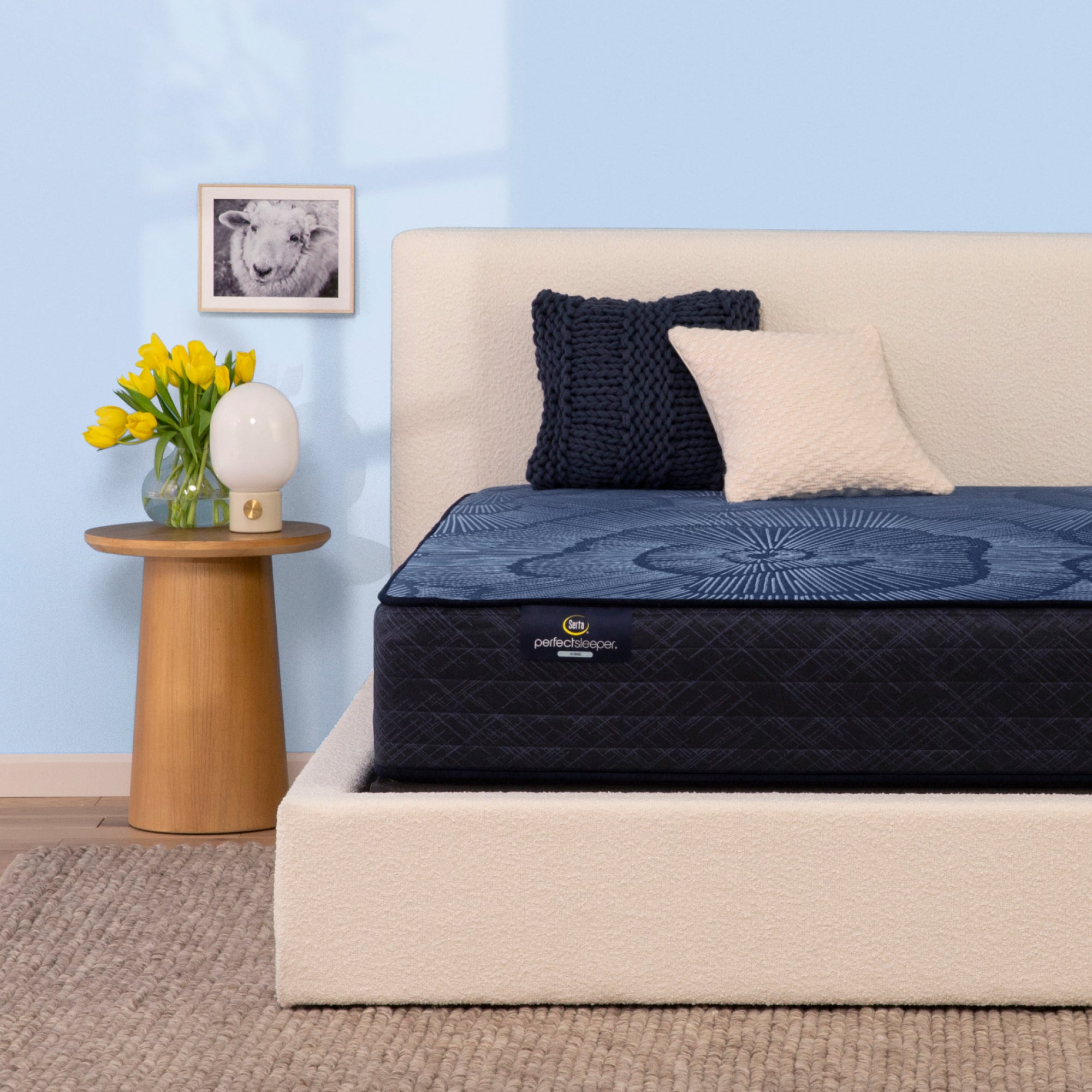 Serta ultra luxury hybrid shop shoreway firm mattress king set