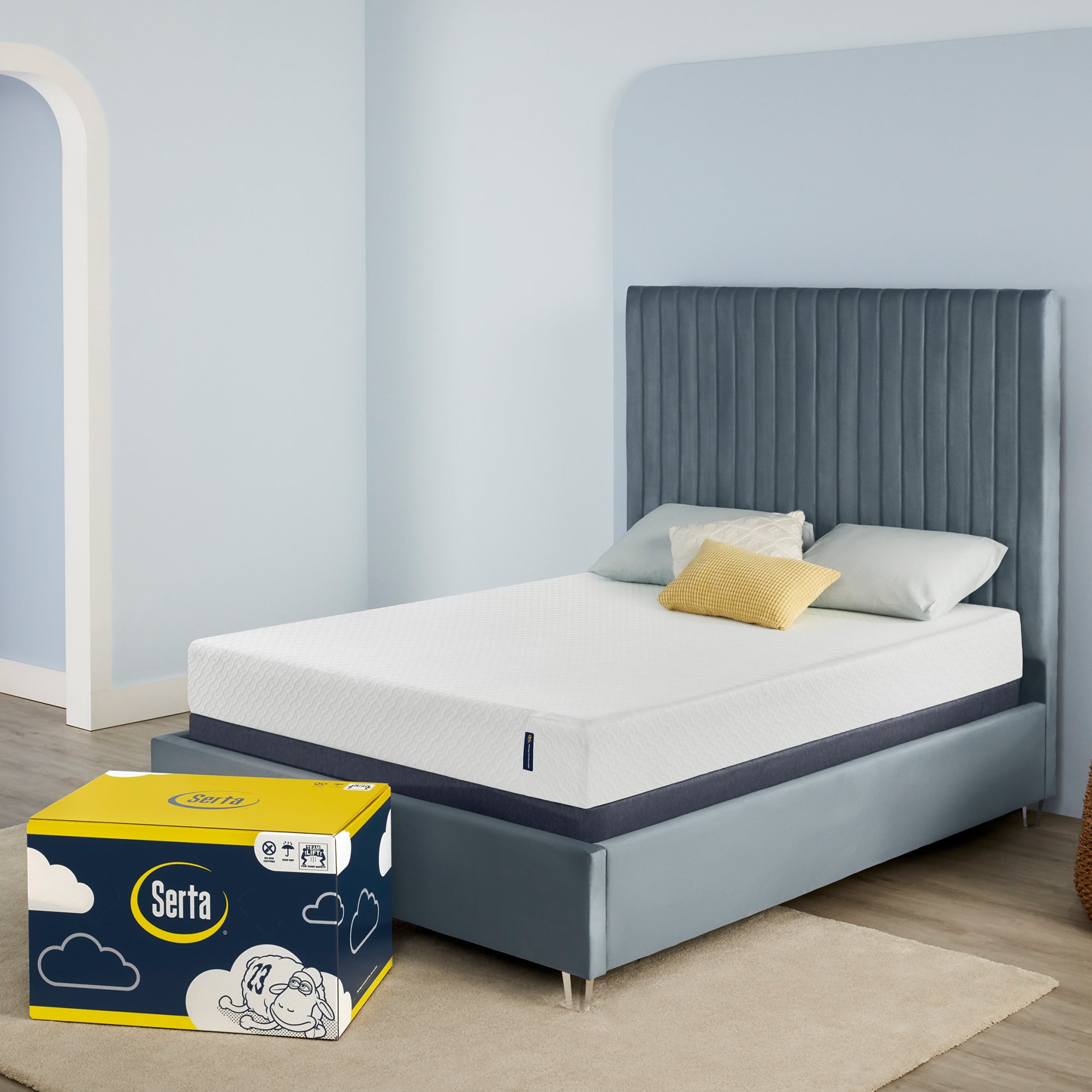 Serta queen deals futon mattress